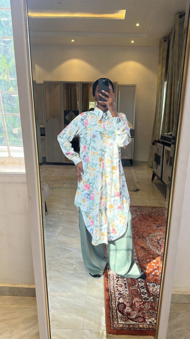 Long shirt gowns 2 pc ready to wear